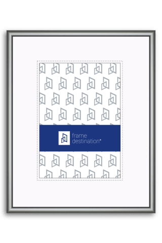 Round Top Frosted Silver Nielsen Metal Frame with Mat P15