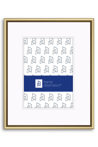 Round Top Frosted Gold Nielsen Metal Frame with Mat P15