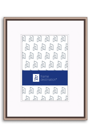 Round Top Frosted Bronze Nielsen Metal Frame with Mat P15