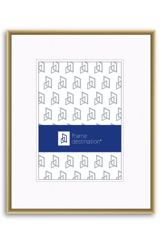 Nielsen 11 Frosted Gold Metal Picture Frame with Mat P11