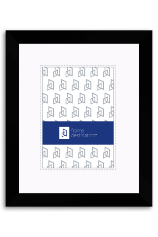 Classic Tall Matte Black Metal Frame with Mat P95