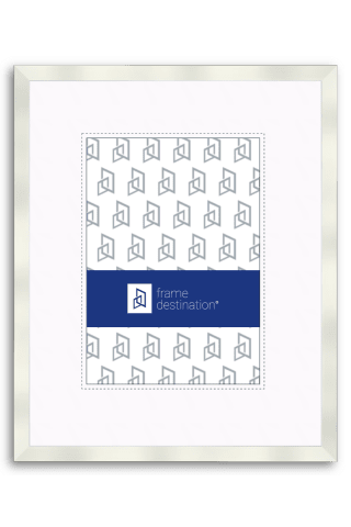 Nielsen P117 Metal Picture Frame in Silver with White Mat