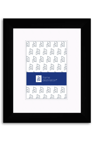 Over Inch Wide Black Wood Frame with Mat P852