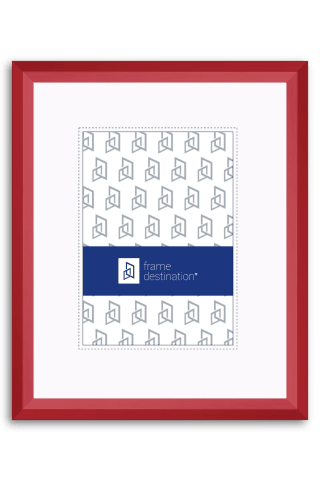 Matted Angular Red Wood Picture Frame P435