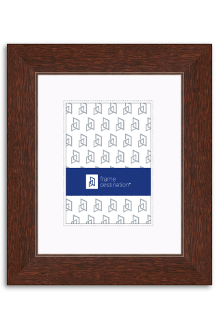 Recessed Edge Walnut Wood Frame with Mat P506B