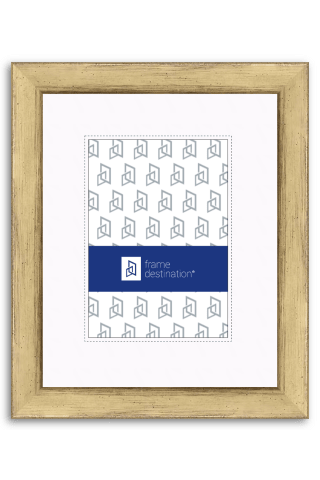 Antique Gold Real Wood Frame with Mat P713