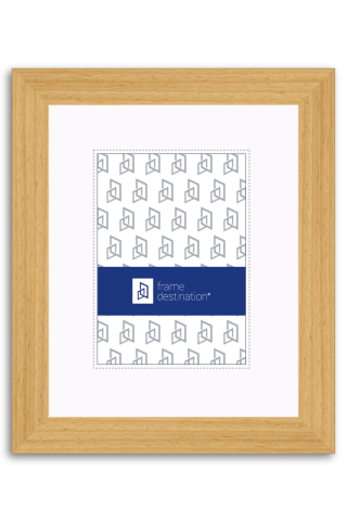 Classic Natural Stained Wood Frame with Mat P501