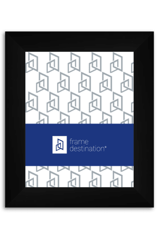 Smooth Black Wide Wood Frame P874