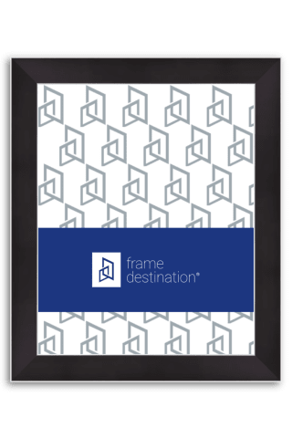 Black with Silver Detail Wood Frame P526