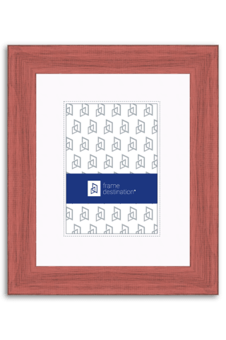 Distressed Alabama Red Wood Matted Frame P792