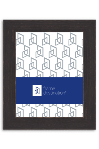 Distressed Charcoal Black Wood Frame P792