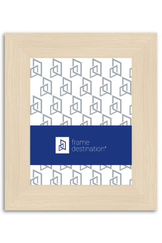 Wood Frame With Off White Woodgrain Finish P549
