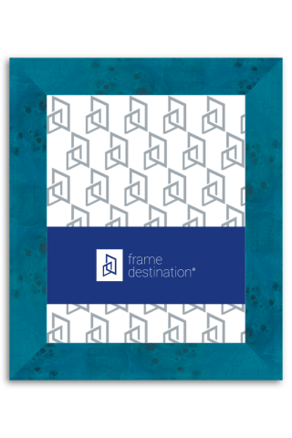 Blue Burled Wood Frame P311