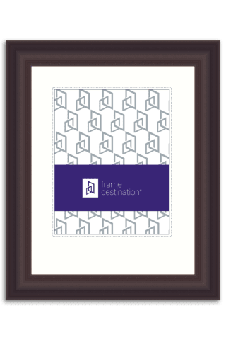 Espresso Archival Diploma Frame with White Mat - P205