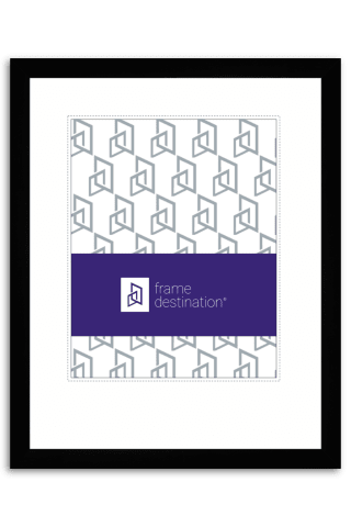 Black Wood Archival Diploma Frame with Off White Mat - P851