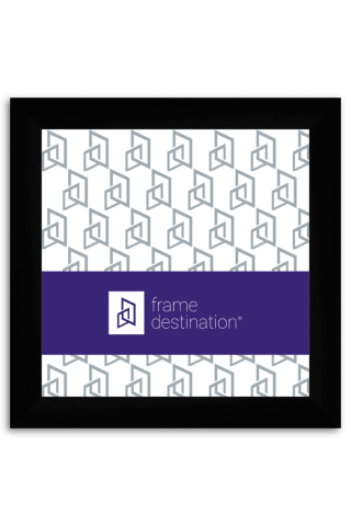 Classic Wide Square Black Wood Frame P852