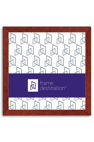 Classic Burgundy Stain Square Wood Veneer Frame P502A