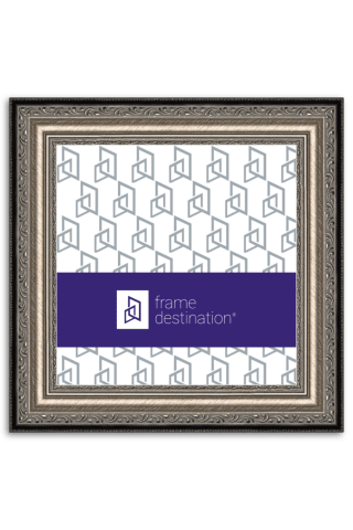 Ornate Silver Square Wood Picture Frame P200