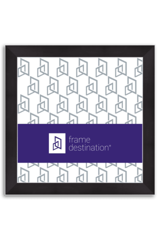 Black with Silver Detail Square Wood Frame P526