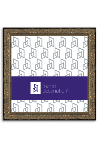 Ornate Bronze Wood Square Frame P573