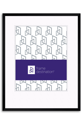 Black Metal Diploma Frame with White Mat - P2