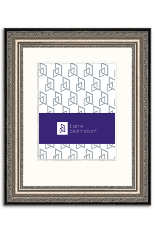 Silver Wood Diploma Frame with Off White Mat - P200