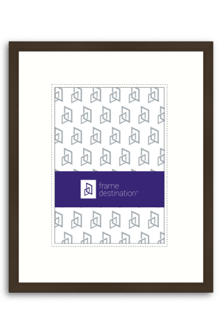 Tall Slim Archival Frosted Walnut Metal Frame with UV-Filter P117