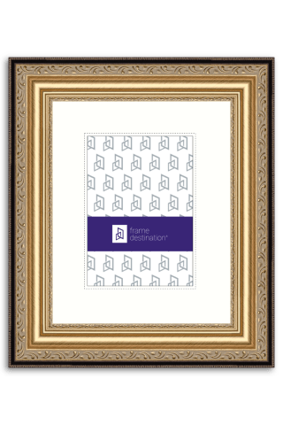 Archival Ornate Gold Frame with Museum Glass 8Ply Mat P200