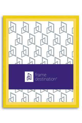 Angular Canary Yellow Wood Picture Frame P435