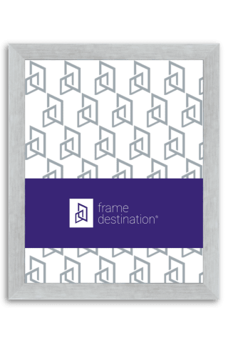 Metallic Heathered White Wood Picture Frame P572