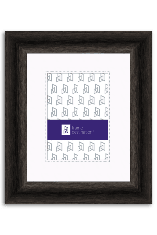 Traditional Rustic Dark Wood Frame with Mat P543