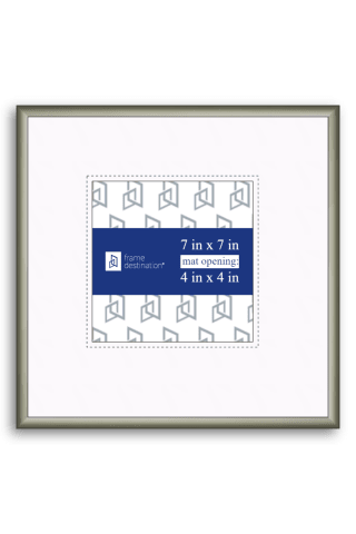 Nielsen 11 German Silver Metal Frame with Mat P11 - 4x4-Artwork / Frame-7x7
