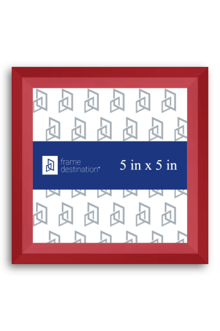 Angular Red Wood Picture Frame P435 - 5x5