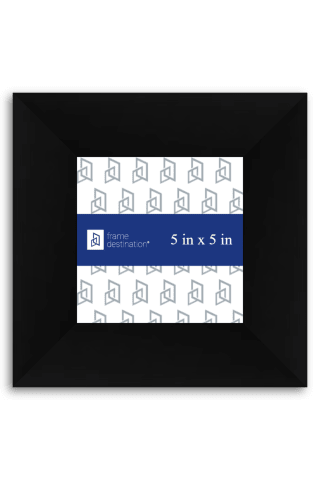 Wide Black Matte Picture Frame P875 - 5x5
