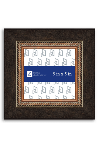 Brown Copper Traditional Wood Frame P215 - 5x5