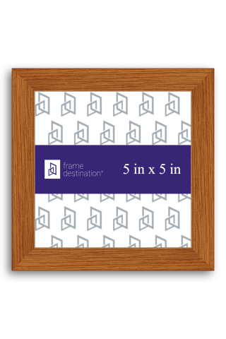 Classic Honey Maple Stain Square Wood Veneer Frame P502A - 5x5
