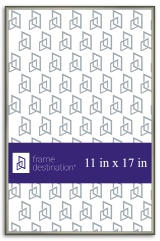 Slim German Silver Metal Poster Frame P11 - 11x17