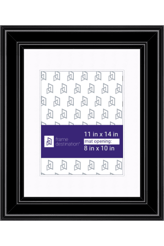 Elegant Diploma Frame – with White Mat P210 - 8x10-Artwork / Frame-11x14