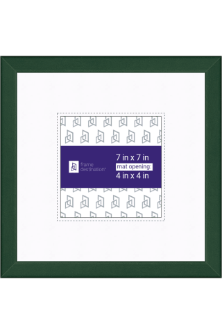 Holiday Frame in Green or Olive with Mat P235 - 4x4-Artwork / Frame-7x7