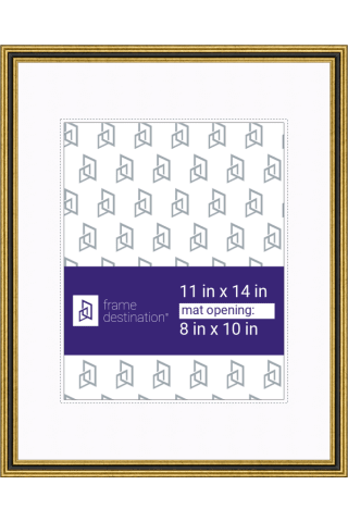 Elegant Diploma Frame - Two Tone - with Mat -P237 - 8x10-Artwork / Frame-11x14