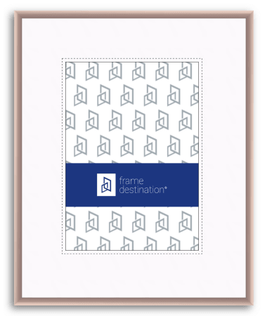 Frosted Bronze Picture Frame Nielsen Metal with Mat P11