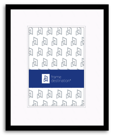 Black Picture Frame Nielsen Metal with Mat P117