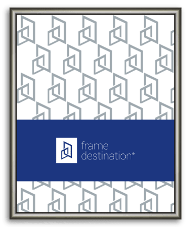 German Silver Picture Frame Round Top Nielsen Metal P15