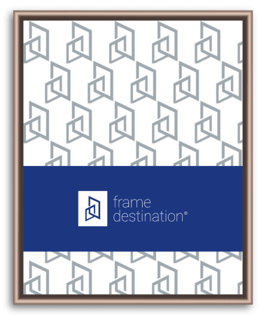 Frosted Bronze Picture Frame with Round Top in Nielsen Metal P15