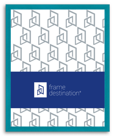 Turquoise Metallic Picture Frame Art Deco P117V