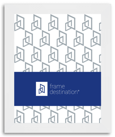 Tall Matte White Picture Frame in Metal P95