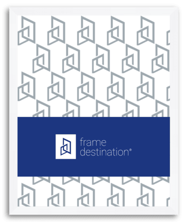 Bright White Picture Frame in Nielsen Metal P117