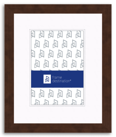 Metallic Bronze Picture Frame - Real Wood with Metallic Finish and Mat P532