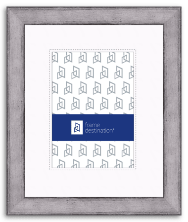 Silver Picture Frame Wood with Metallic Finish and Mat P713