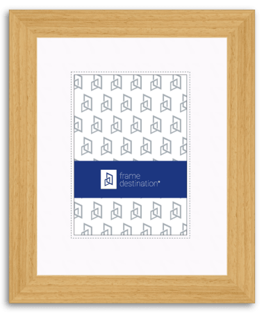 Natural Picture Frame in Classic Stained Wood with Mat P501